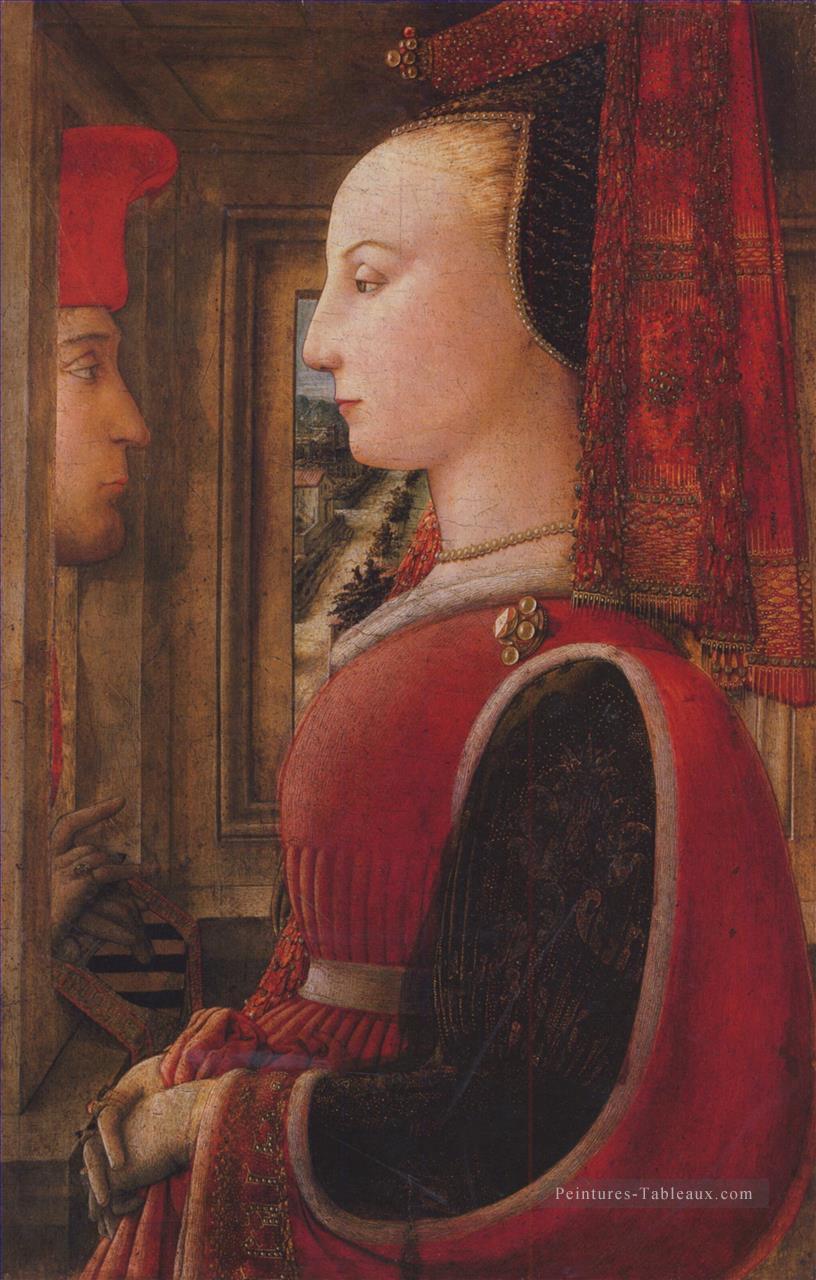 Deux figures Christianisme Filippino Lippi Peintures à l'huile
